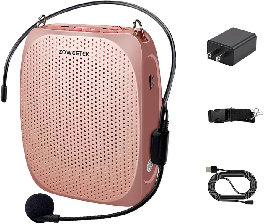 ZOWEETEK Voice Amplifier Microphone Headset for Teachers, Original Personal Voice Amplifier, Work... | Amazon (US)
