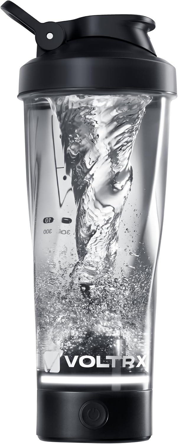 VOLTRX VortexBoost Electric Shaker Bottle, USB C Rechargeable Protein Shake Mixer, Shaker Cups fo... | Amazon (US)