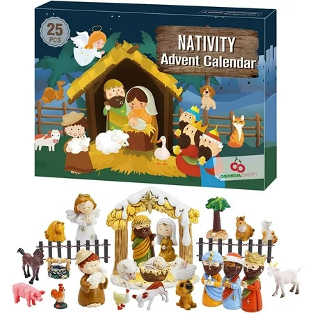 Advent Calendar 2025-25 Days of Christmas Nativity Scene Set - Countdown to for Kids Boys Girls Children Toddler Teens Indoor Toy | Walmart (US)