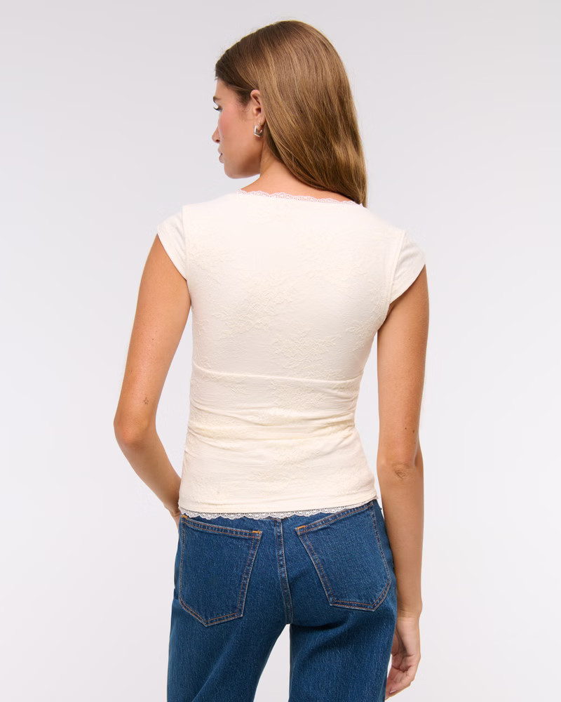 Women's The A&F Zoe Bra-Free Lace Top | Women's Bra-Free Collection | Abercrombie.com | Abercrombie & Fitch (US)