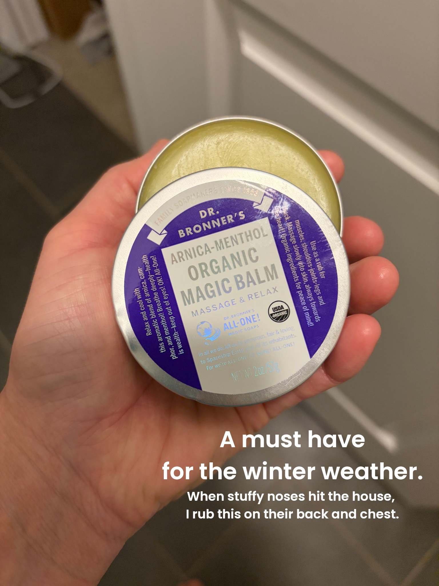 A clean way to help those stuffy noses. I rub this on their back and chest to help them sleep.

#LTKKids #LTKmomlife #LTKFamily