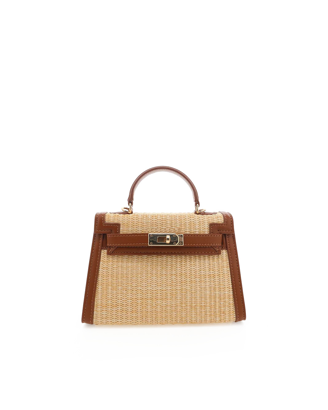 HARIETTE RAFFIA HANDLE BAG - NATURAL RAFFIA-TAN-Handbags-BILLINI USA | Billini US
