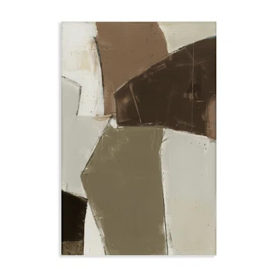 Contemporary Neutral Earth Tones Canvas, design by Kippi Leonard | Wayfair North America