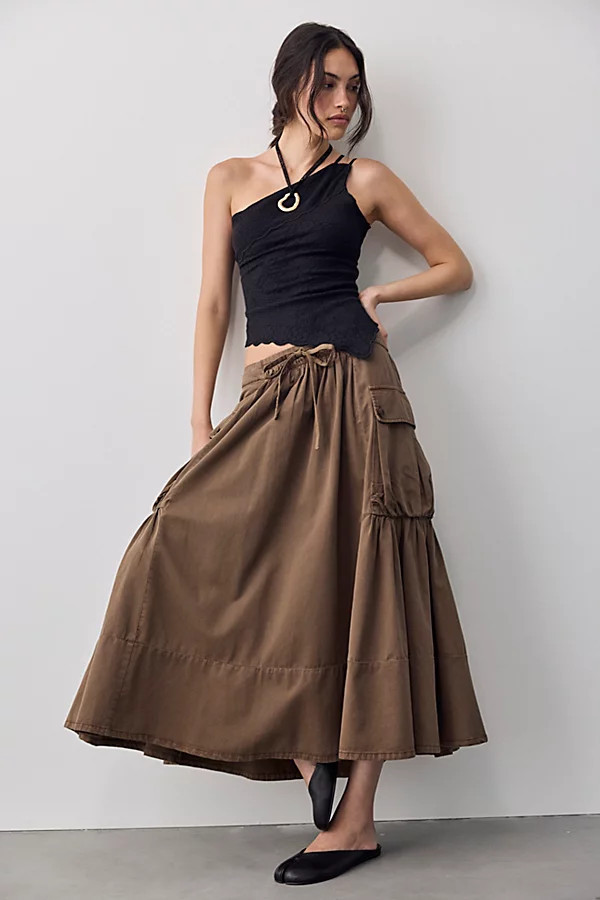 We The Free Trailblazer Cargo Midi Skirt | Free People (Global - UK&FR Excluded)