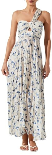 ASTR the Label Women's Rasya Dress, White Blue Floral, S | Amazon (US)