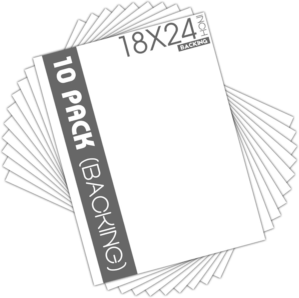 Mat Board Center, White Backing Boards - Full Sheet - for Art, Prints, Photos, Prints and More, 1... | Amazon (US)