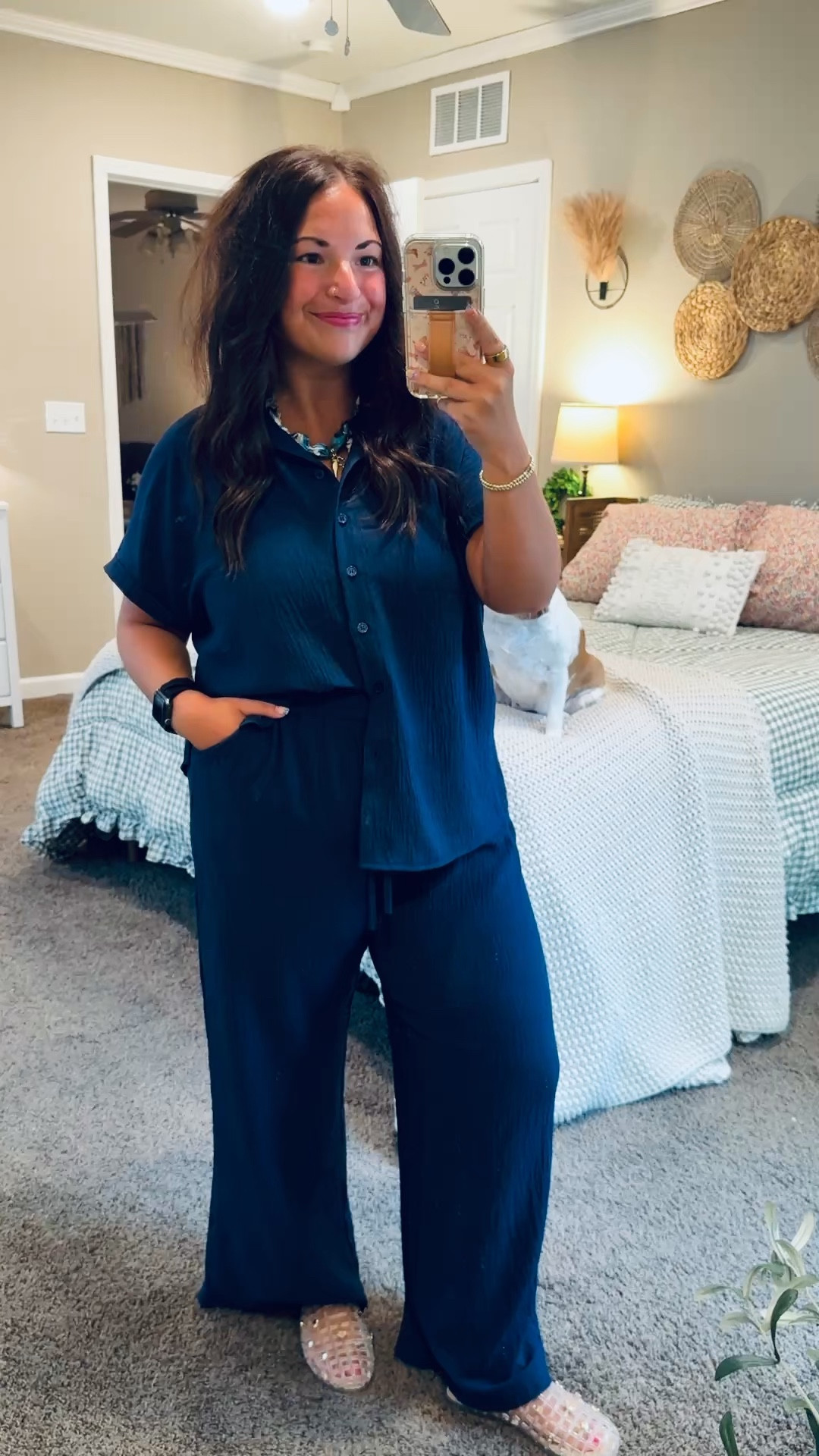 Matching sets are one of my favorite ways to look put together with minimal effort ✨ Paired this two-piece set with a scarf necklace—the accessory trend that's everywhere right now—and I love how it instantly elevates the whole look!


jelly flats: fit true to size // wearing a 5
set: fits true to size // wearing a large 

 #LTKootd #LTKMidsize #LTKWorkwear