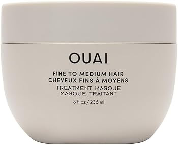 OUAI Fine to Medium Hair Treatment Masque - Hair Mask for Hair Repair, Hydration and Shine - With... | Amazon (US)