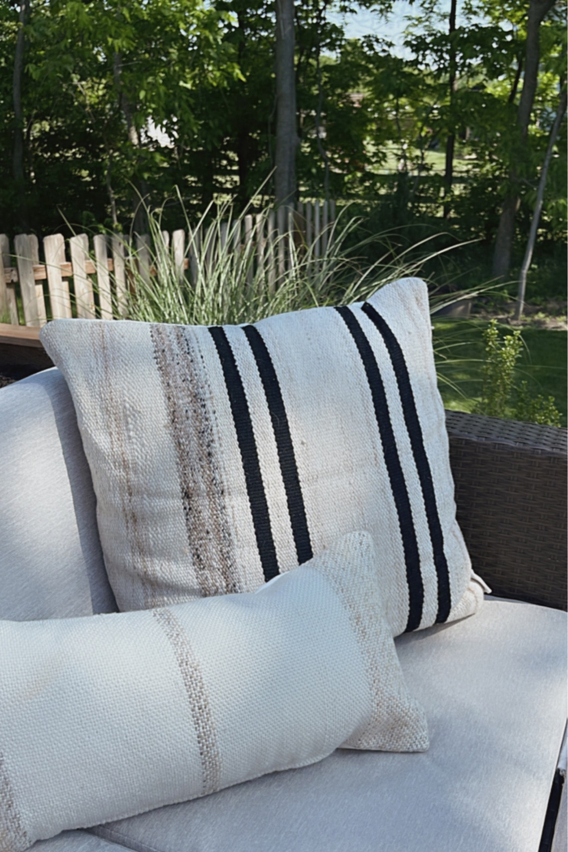 Beautiful, textured outdoor lumbar pillow 🤍

#LTKhome #LTKSeasonal #LTKsalealert