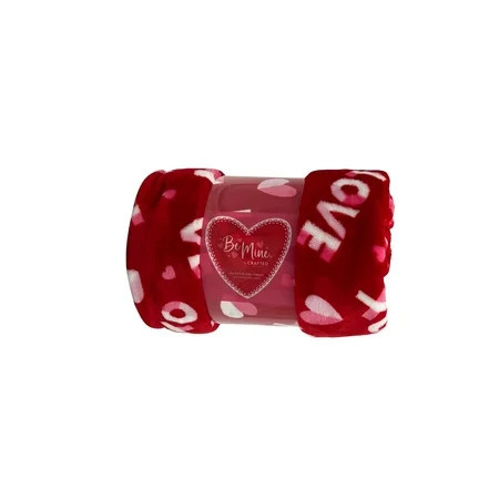 Crafted By Catherine Valentine's Day Plush Throw, XOXO Love, Standard Size, All Ages | Walmart (US)