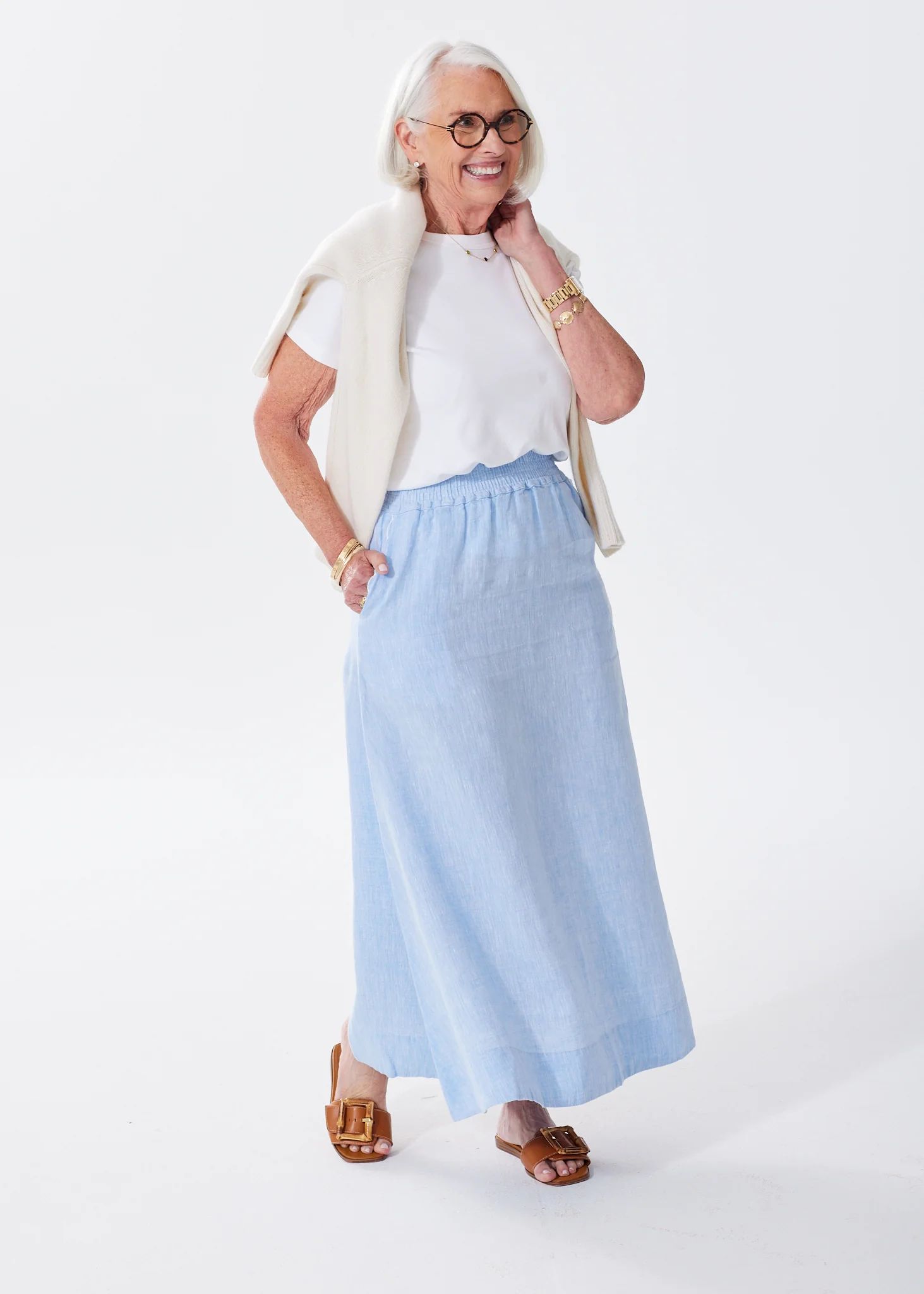 The Linen Maxi Skirt | Alice Walk