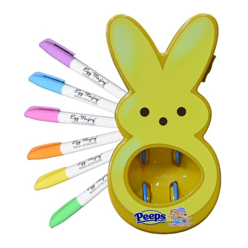 The Eggmazing Egg Decorator - Peeps Bunny - Arts and Craft Set Includes 6 Colorful Quick Drying, ... | Amazon (US)
