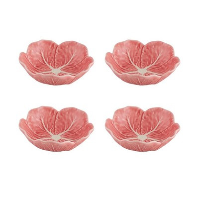 Bordallo Pinheiro Cabbage Pink Small Bowl, Set of 4 | eBay US