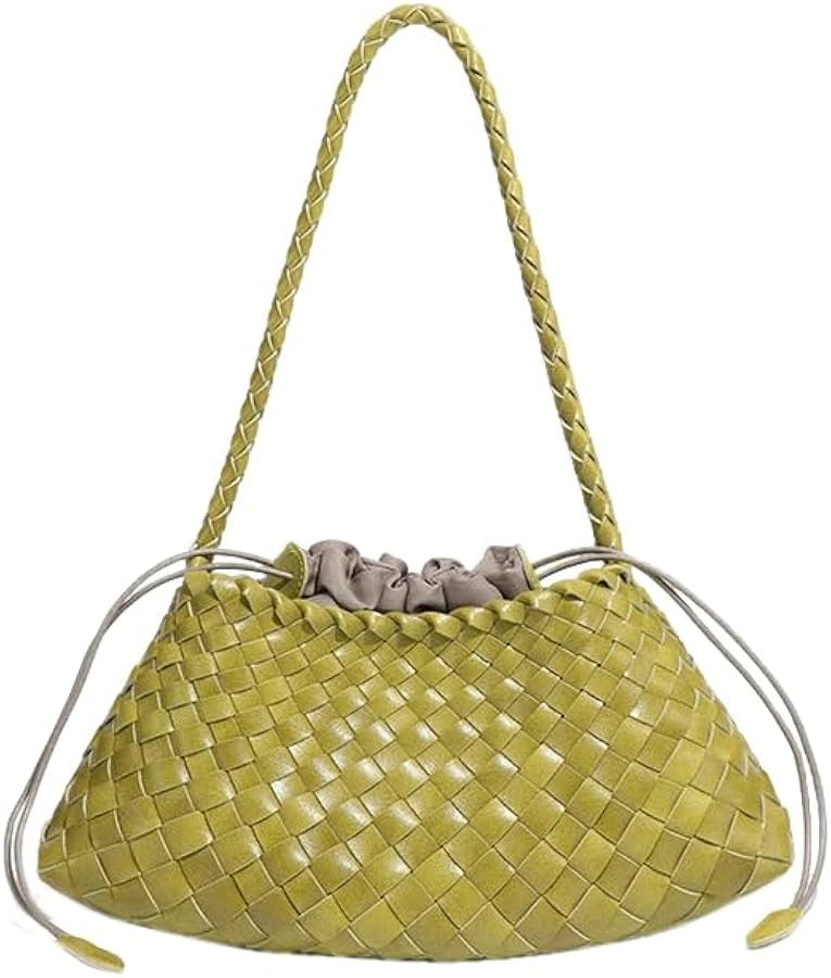 Woven Hobo Bags for Women Suede Woven Tote Bag Trendy Bucket Purse Underarm Shoulder Bag Vintage ... | Amazon (US)