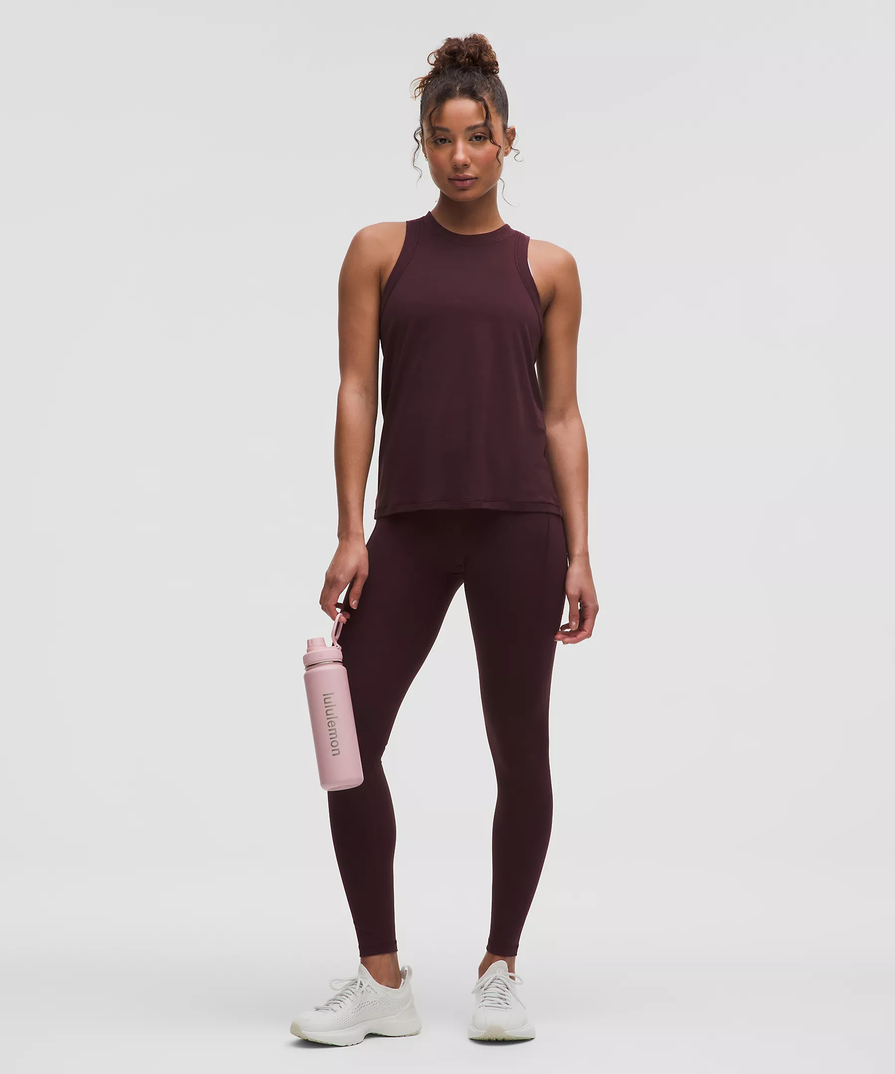 Nulu High-Neck Mesh-Hem Tank Top *Light Support, B/C Cup | Women's Sleeveless & Tank Tops | lulul... | Lululemon (US)