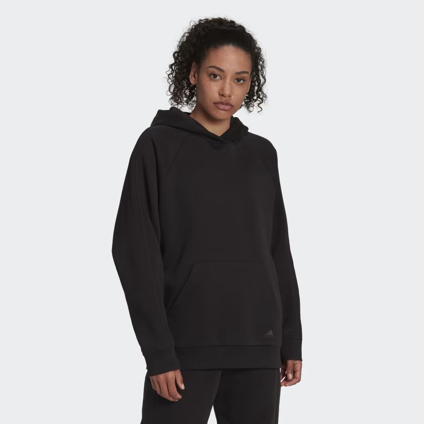 adidas ALL SZN Fleece Boyfriend Hoodie - Black | Women's Training | adidas US | adidas (US)