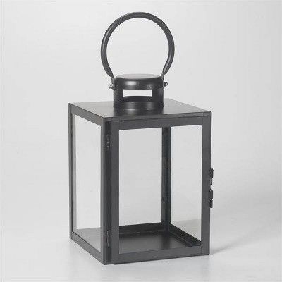 11&#34; Huntington Metal Outdoor Lantern Black - Smart Living | Target