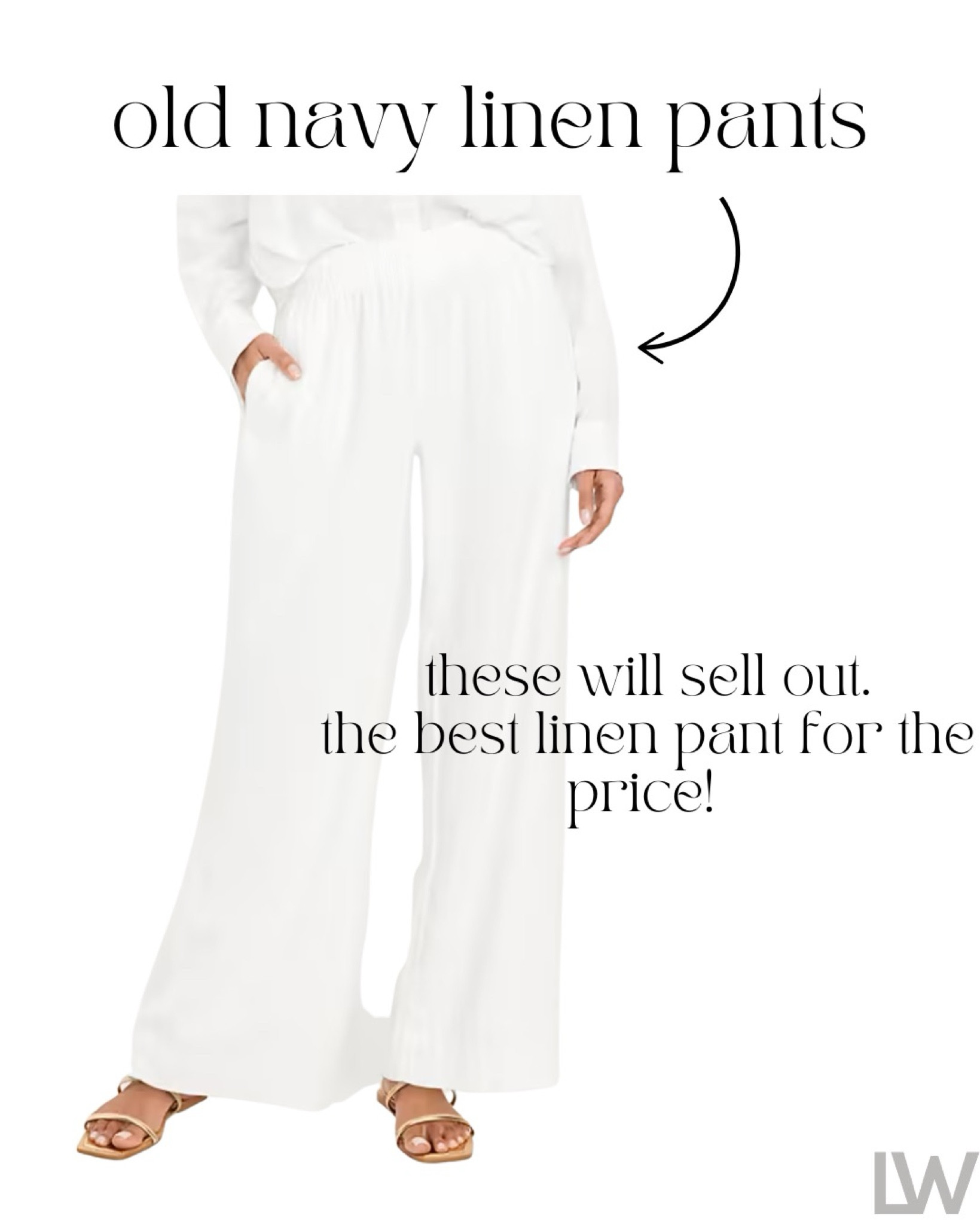 Hurry to get the Old Navy linen pants! Such a great price you don’t want to miss before spring!✨