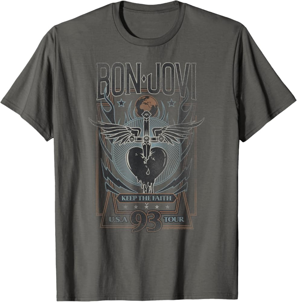 Bon Jovi Keep The Faith T-Shirt | Amazon (US)