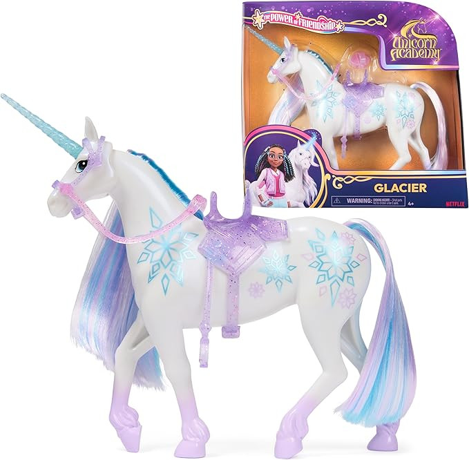 Unicorn Academy, Power of Friendship Glacier with Translucent Saddle & Bridle, 11”, Dolls & Uni... | Amazon (US)