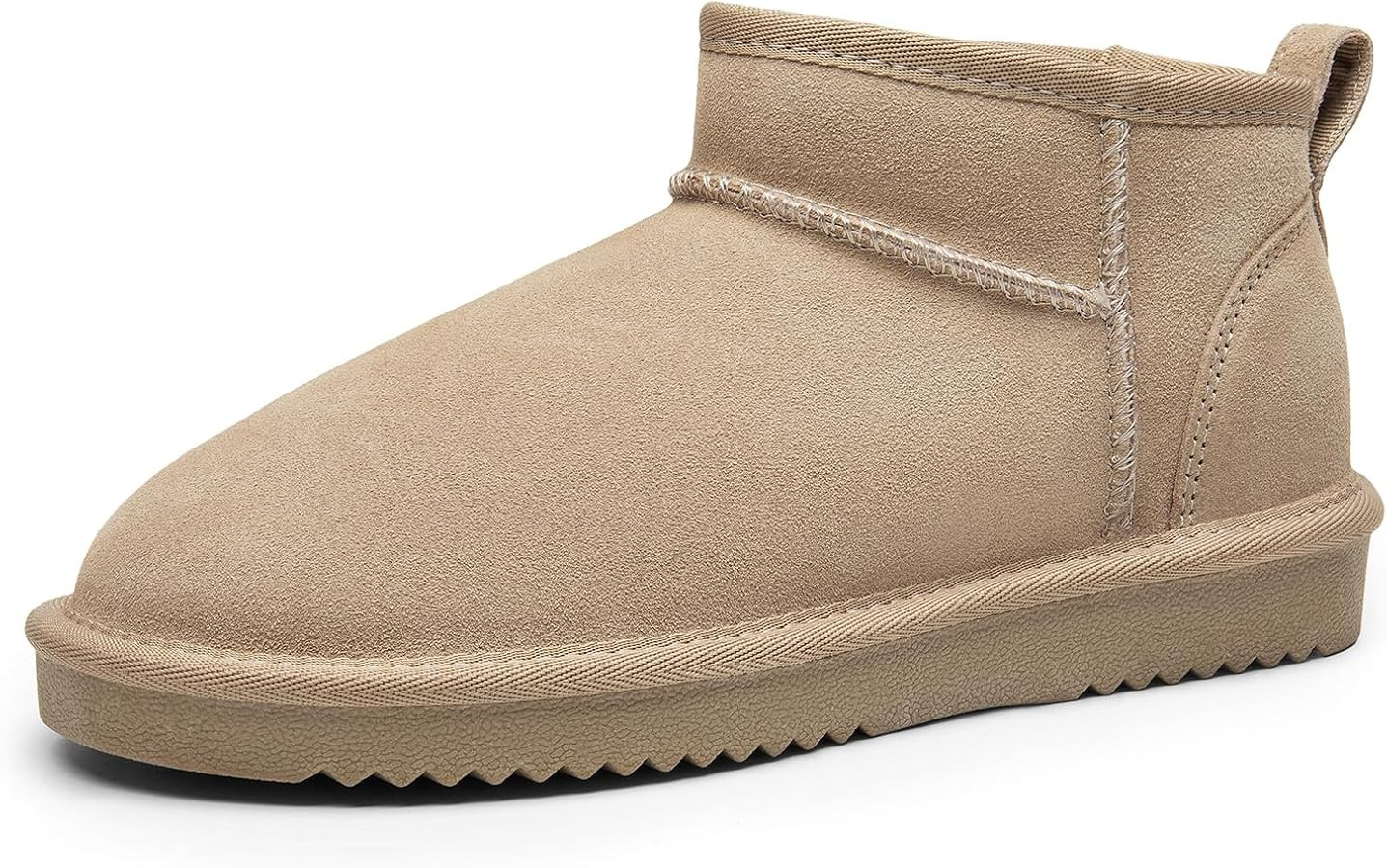 DREAM PAIRS Ankle Winter Mini Boots for Women Genuine Suede Faux Fur Lining Water Resistant Warm ... | Amazon (US)