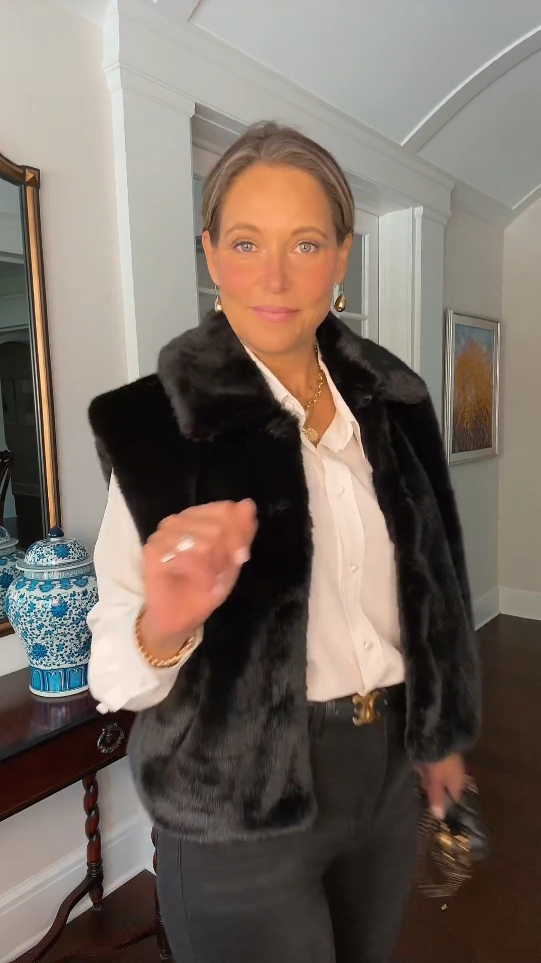 Can we talk about how good the faux fur vest trend is right now? It’s the easiest way to add texture and a little luxe to your look. Perfect for layering all season long.

#LTKMidsize #LTKOver40 #LTKSeasonal