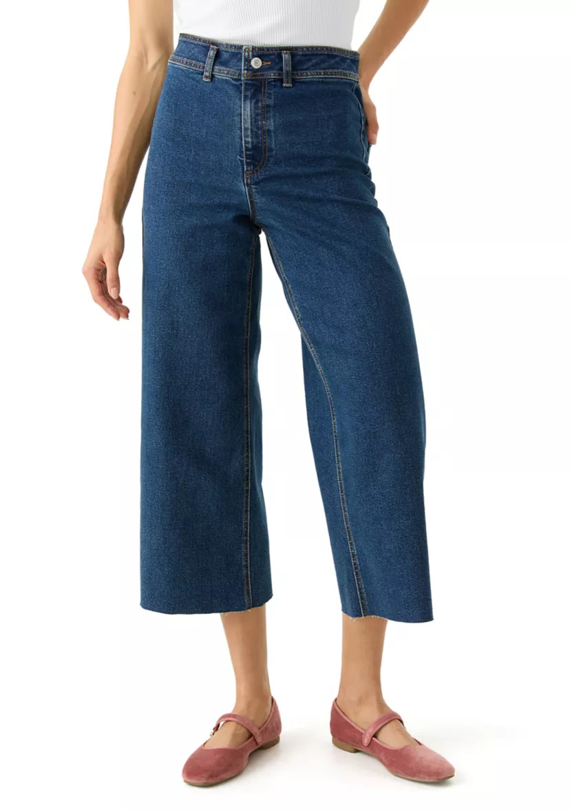 Women's Cropped Wide Leg Jeans | Belk