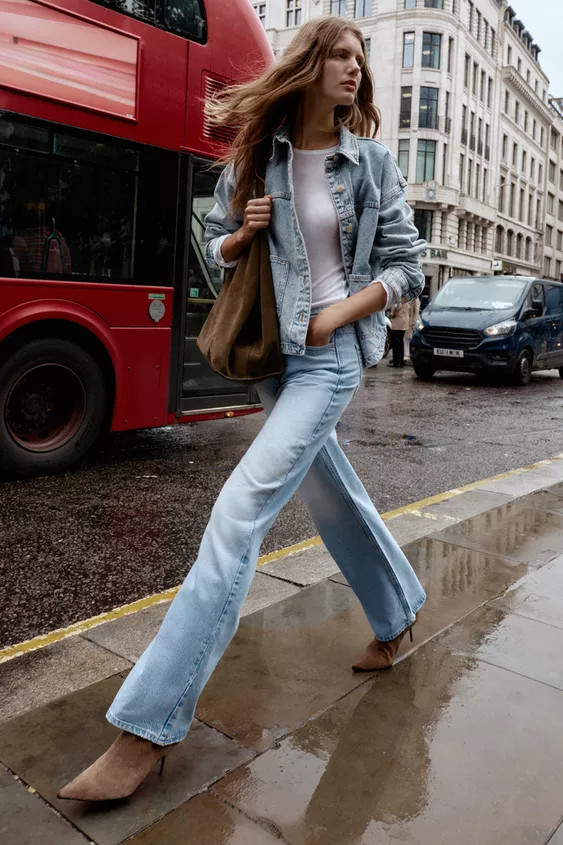 JEANS Z.04 FULL LENGTH HIGH-WAIST | Zara UK