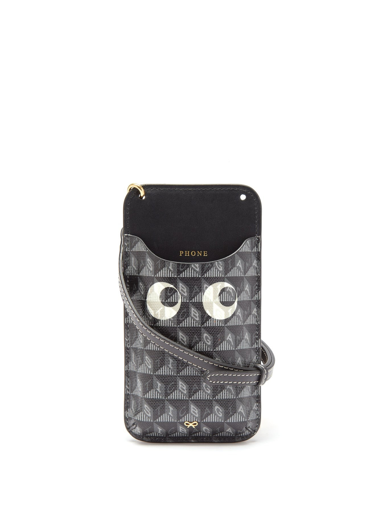 Eyes I am a Plastic Bag recycled-canvas pouch | Anya Hindmarch | Matches (US)