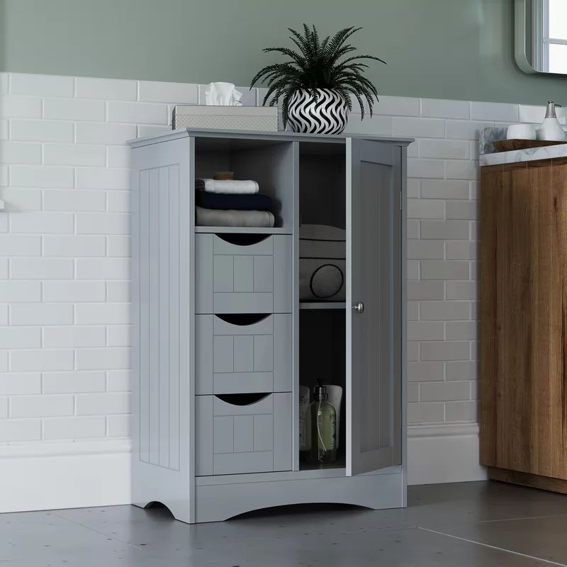 Caril Freestanding Bathroom Cabinet | Wayfair North America
