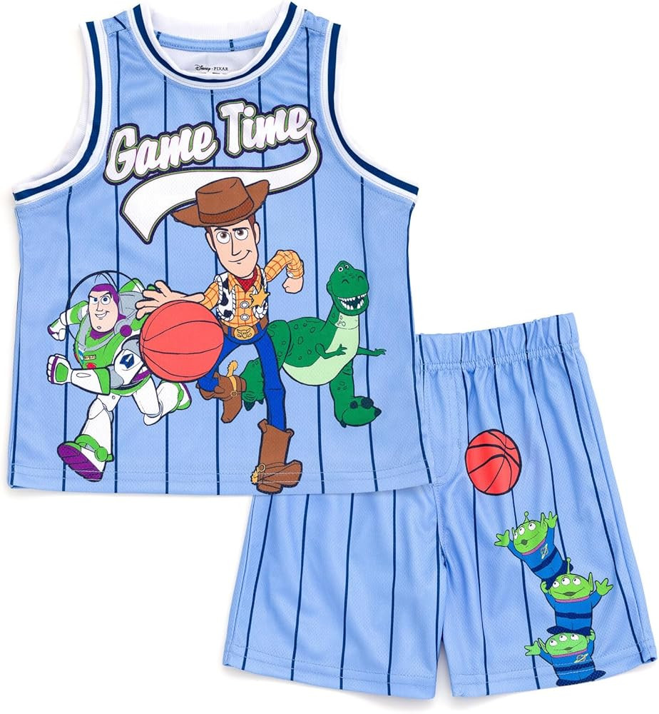 Disney Boys' Basketball Jersey & Shorts Set – Athletic Outfit for Toddlers & Big Kids (2T-10/12... | Amazon (US)