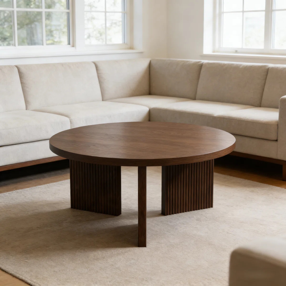 Mid-Century Modern Round Coffee Table | Wayfair North America