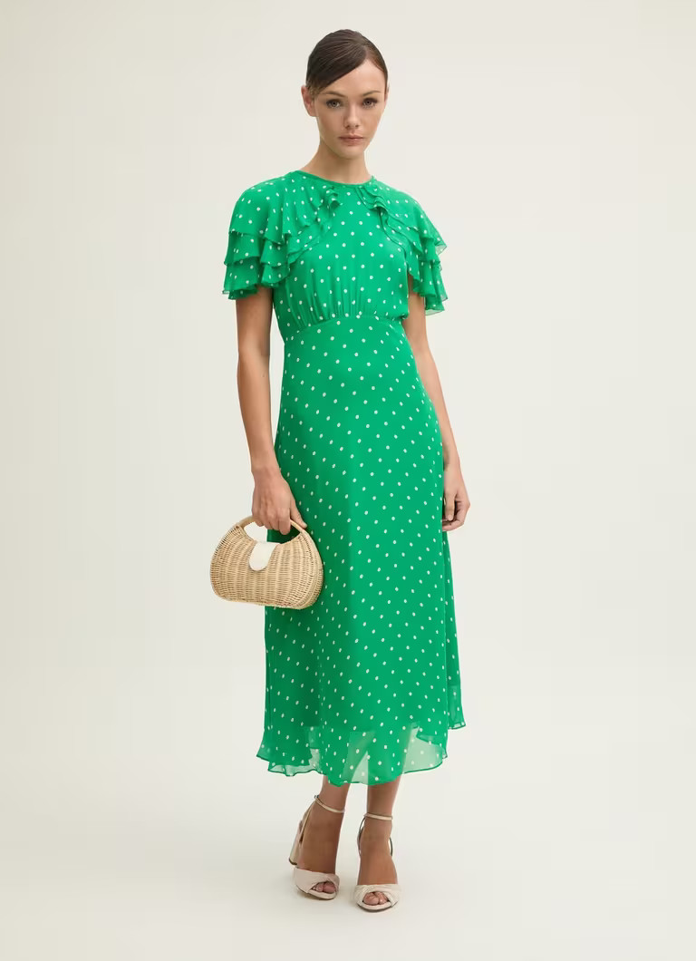 Ellen Green & Birch Polka Dot Print Dress | L.K. Bennett (UK)