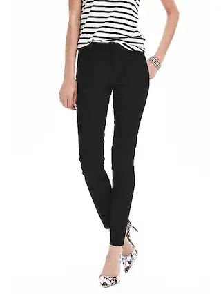 Banana Republic Womens Petite Sloan Skinny-Fit Solid Ankle Pant Black Size 0 | Banana Republic US