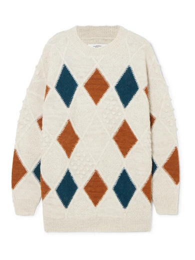 Gink argyle alpaca-blend sweater | NET-A-PORTER (US)