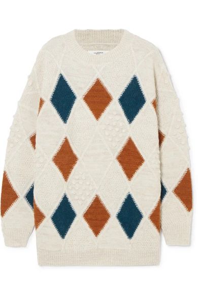 Gink argyle alpaca-blend sweater | NET-A-PORTER (US)