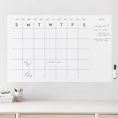 Dry Erase Calendar Decals | Pottery Barn Teen | Pottery Barn Teen