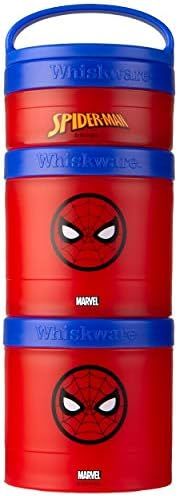 Whiskware Marvel Containers for Toddlers and Kids 3 Stackable Snack Cups for School and Travel, 2... | Amazon (US)