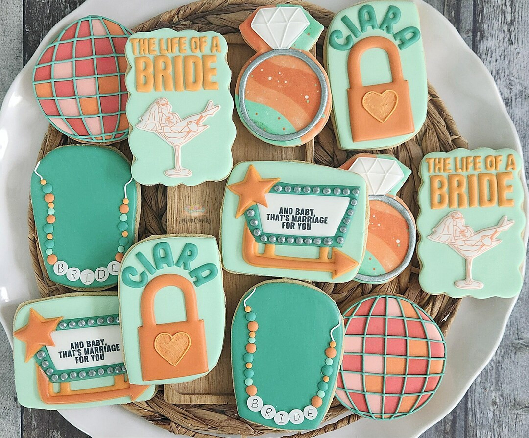 Life of a Bride Bridal Shower Engagement Cookies - Etsy | Etsy (US)