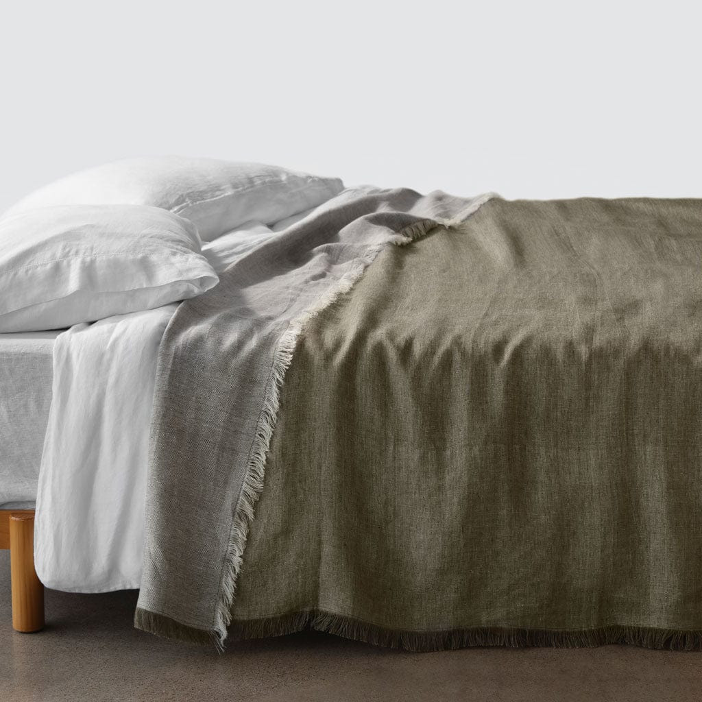 Arya Linen Bed Blanket | The Citizenry