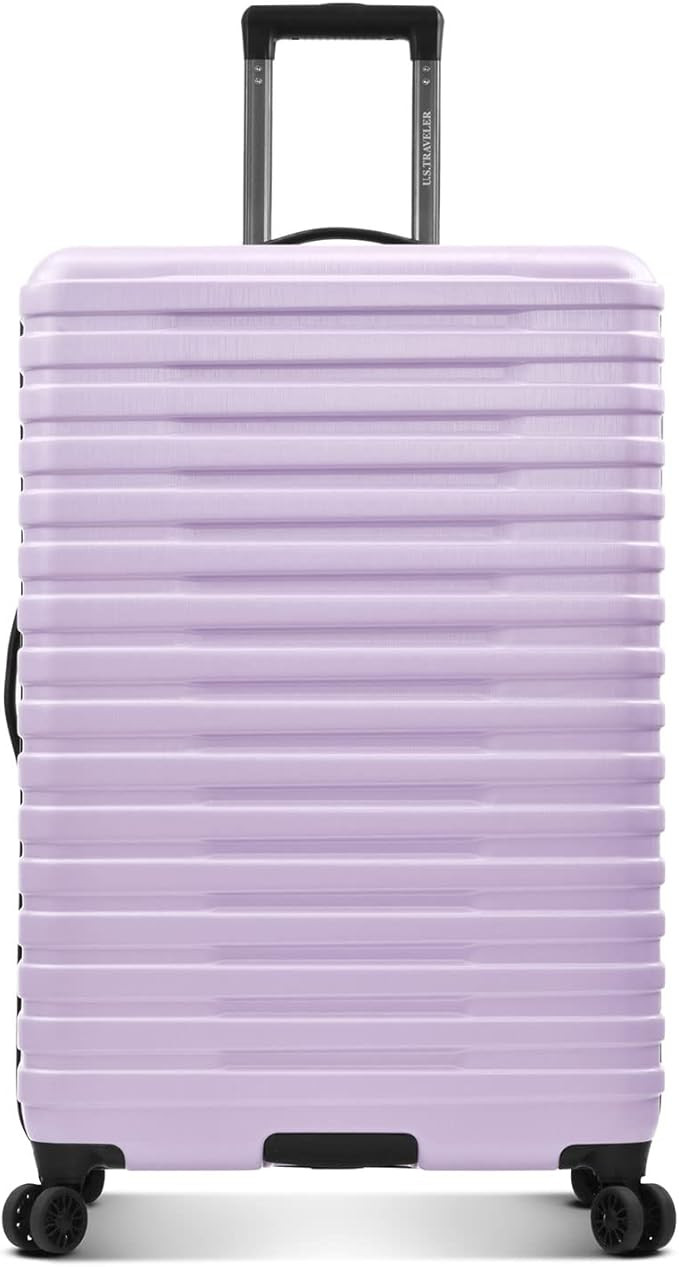 U.S. Traveler Boren Polycarbonate Hardside Rugged Travel Suitcase Luggage with 8 Spinner Wheels, ... | Amazon (US)