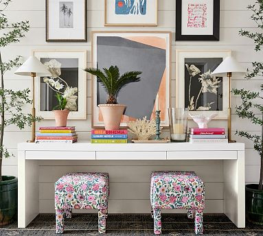 Arden Upholstered Stool | Pottery Barn (US)