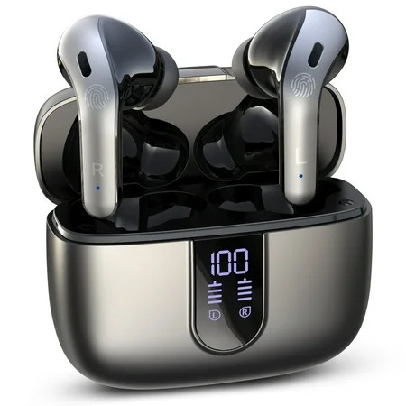 VEATOOL Bluetooth Headphones True Wireless Earbuds 65H Playback Power Display Earphones with Wireless Charging Case IPX7 Waterproof in-Ear Earbuds with Mic for TV Smart Phone Computer Laptop | Walmart (US)