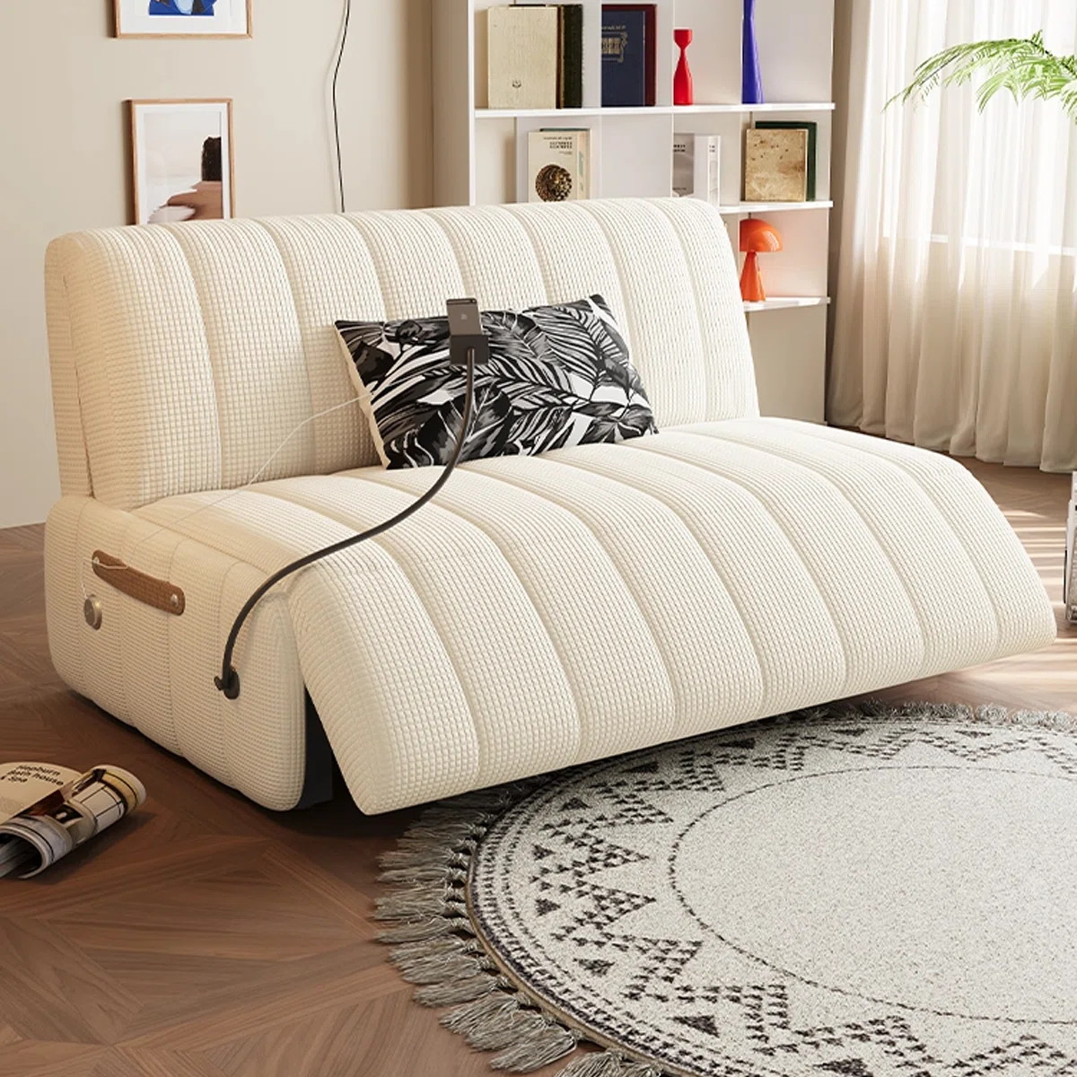 Electric sofa bed for small-sized living room and study Remote control Foldable and Extendable Mu... | Wayfair North America