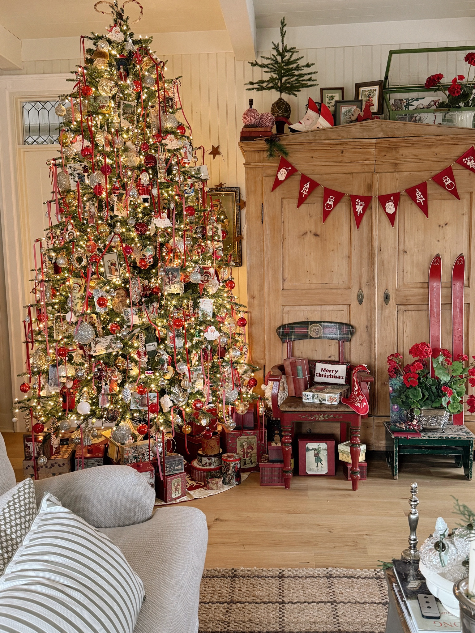 Cozy collected cottage farmhouse Christmas decor. 

#LTKHoliday #LTKSeasonal #LTKHome