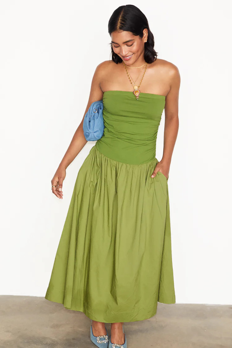 Olive Lola Mid-axi Dress | Never Fully Dressed US