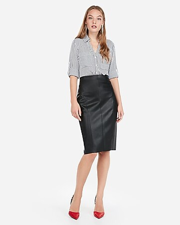 R29 Editor Pick Slim Fit Black And White Striped Portofino Shirt | Express