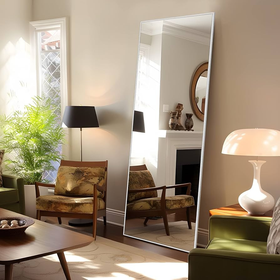 NeuType 71"x24" Large Mirror Full Length Mirror Aluminum Alloy Frame Floor Mirror Wall-Mounted Mi... | Amazon (US)