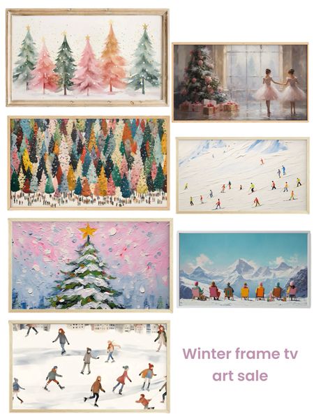 Winter frame tv artwork all on major sale! 

#LTKSeasonal #LTKhome #LTKsalealert