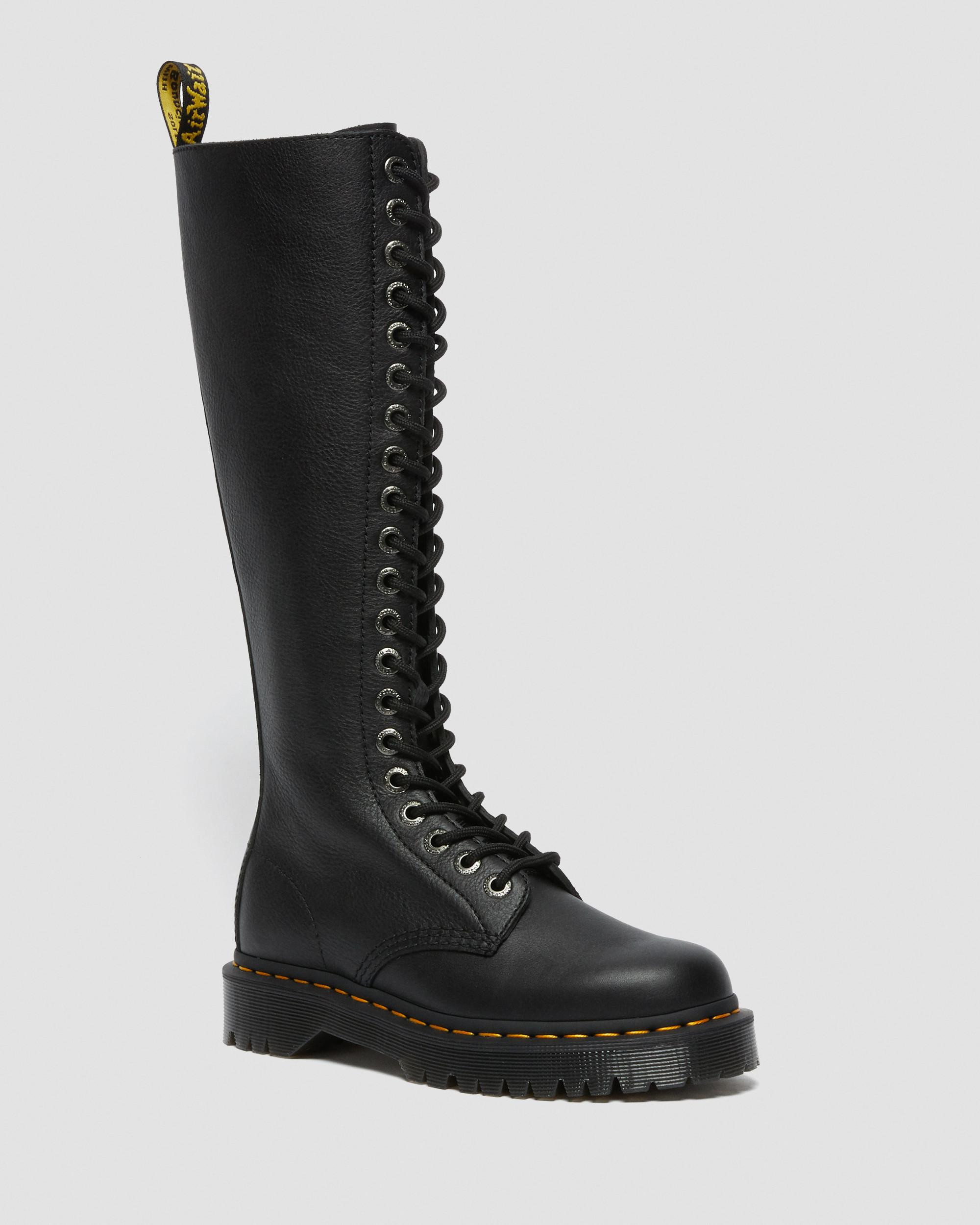 1B60 Bex Pisa Leather Knee High Boots in Black | Dr. Martens | Dr. Martens